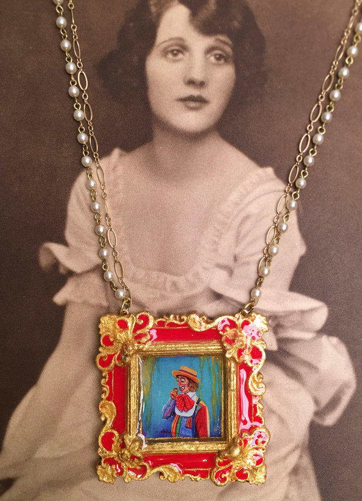 James Lort Medallion with Brass Pearl and Gold Filled Chain