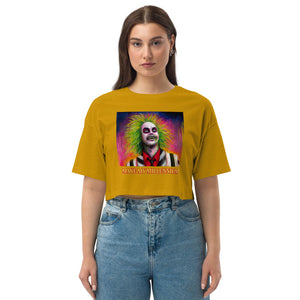 Make My Millennium Loose Drop Shoulder Crop Top