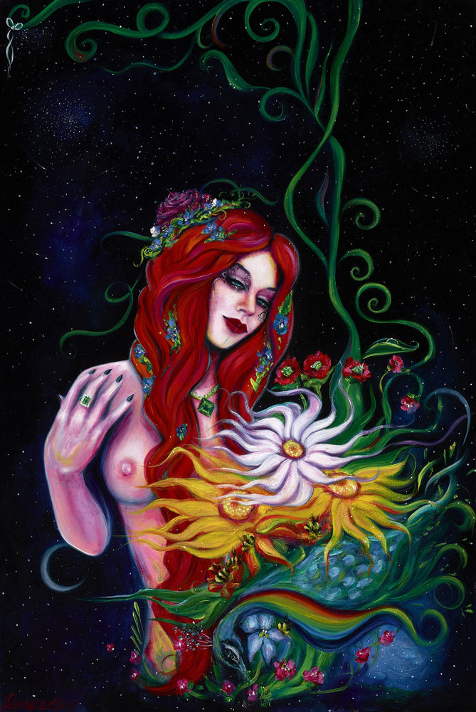 Venus and Adonis Original Oil Painting by Laurene Alvarado